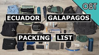 Ecuador and Galapagos Packing List (2.5 Weeks Total / 9 Days on the Islands)