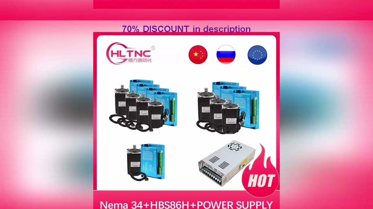 Why Everyone’s Talking About This Product! HLTNC 4 axis Nema34 4.5N 8.5N 12N Closed Loop Stepper M