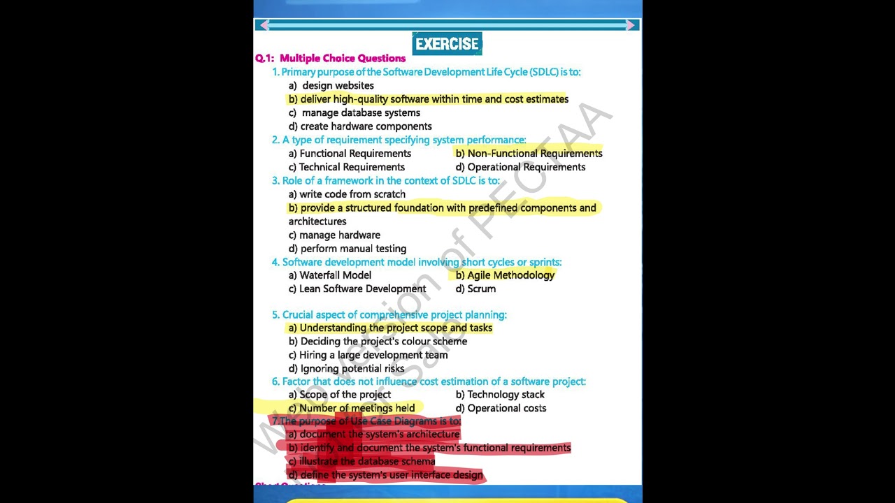 chapter 1 MCQs 1st year | Computer Wala