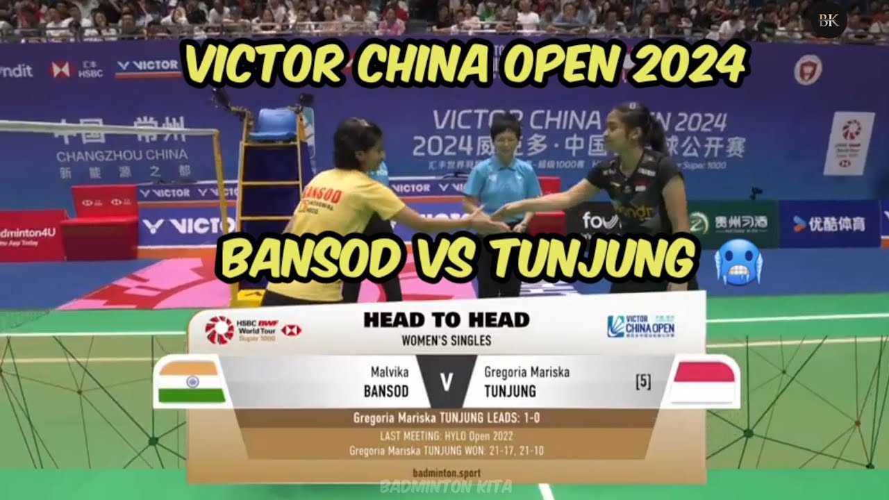 China Open 2024 ｜ Tunjung (INA) [7] vs Bansod (IND) [43] R.32 - YouTube