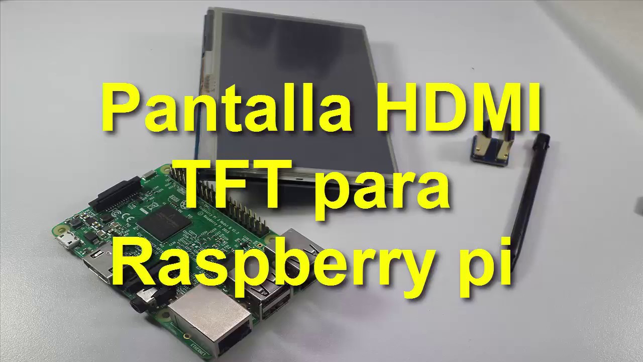 pantalla tactil de 5 pulgadas para raspberry pi - YouTube