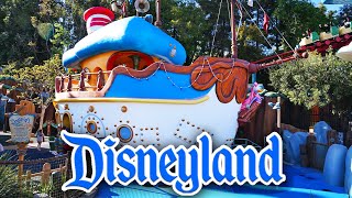 Disneyland Walkthrough March 2024 - Donalds Pond Main Street Construction Submarines 4K Pov