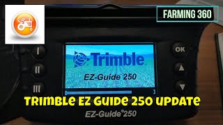 Trimble EZ Guide 250 GPS lightbar menu walk trough and software update screenshot 2