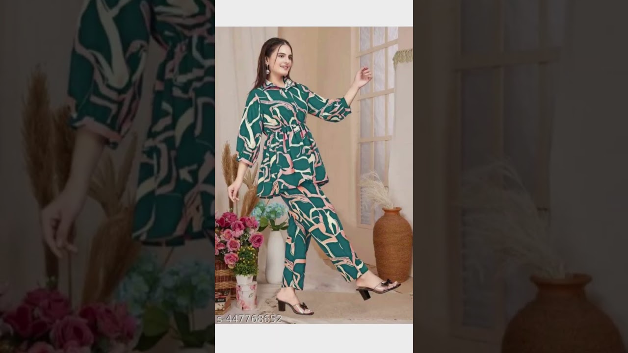 Stylish Printed Co-ord Set for Women | Trendy Casual Wear Outfit 2025
