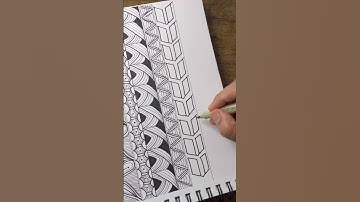 Zentangle Border 11 #zentangle_pattern #zentangle #art
