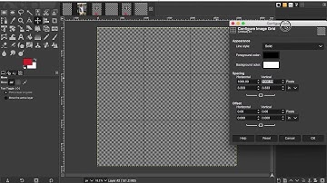 How to show grid in GIMP | Configure grid in GIMP