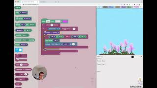 Making Flower in Sandspiel Studio