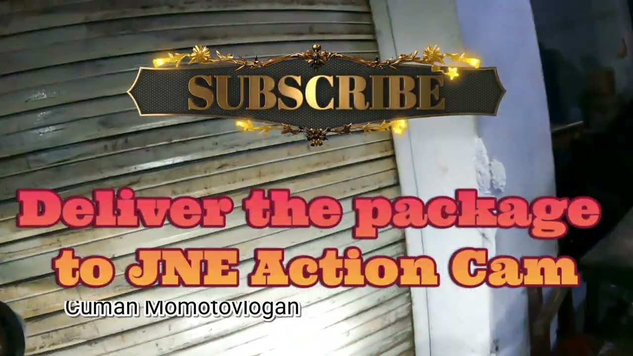 Deliver the package to JNE Action Cam #motovlogsukses