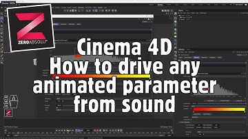 Cinema 4D How to drive and animate any parameter from sound (English)