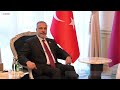 رئيس مجلس الوزراء وزير الخارجية يستقبل وزير الخارجية التركي