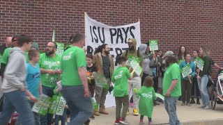 AFSCME Local 1110 host rally and march at ISU