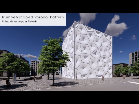 Trumpet-Shaped Voronoi Pattern Rhino Grasshopper Tutorial