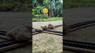 Train VS Stone Rail Crossing Accident