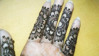 Unique Finger Henna Design/ Mehndi Design For Finger/ Henna Art By Rais Art.