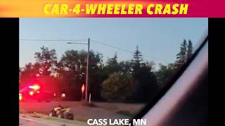 Car VS. 4-Wheeler Crash At Cass Lake, Minnesota