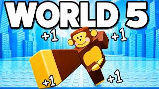CRAZY ADMIN ABUSE and NEW WORLD 5 in +1 Speed Monkey Escape! (Roblox)