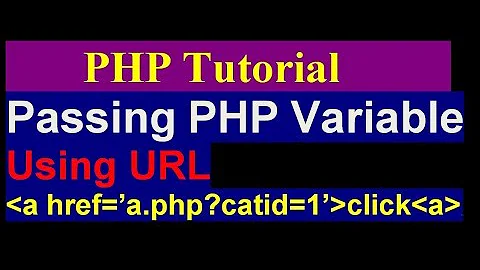 Passing a GET or URL variable through a link with PHP - php tutorial