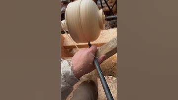 🍁 Silver Maple bowl turned on a foot powered lathe 🍁  #springpolelathe #greenwoodworking