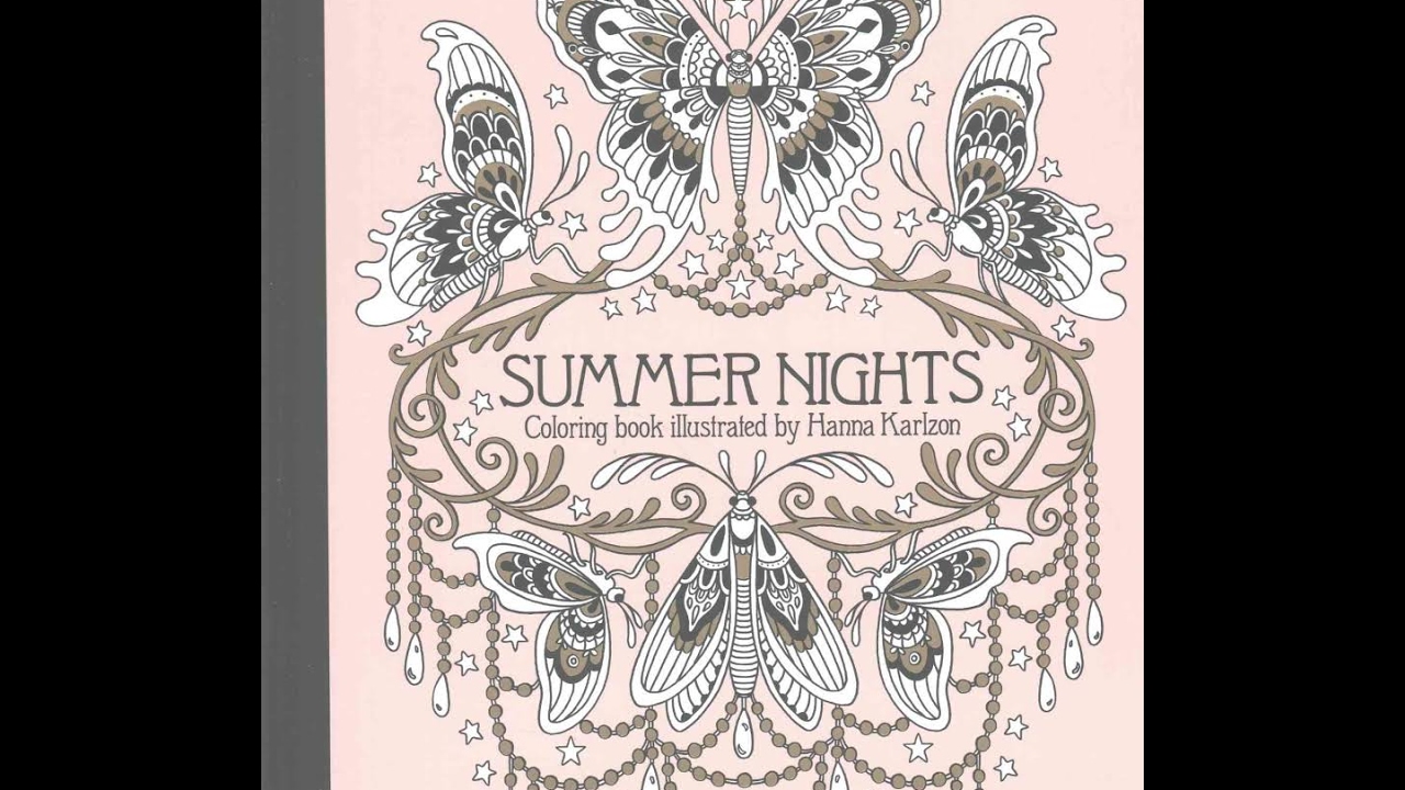 Singing Bird  Adult Coloring Book: Summer Nights/Sommarnatt by Hanna  Karlzon 