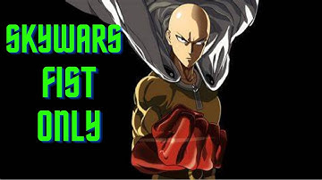 Minecraft Skywars but I can only use my fist...