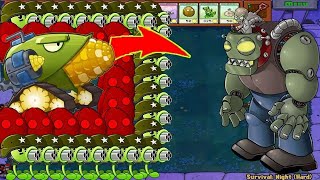 9999 GATLING PEA AND GLOOM SHROOM COB CANNON VS DR.ZOMBOSS - PLANTS VS ZOMBIES HACK