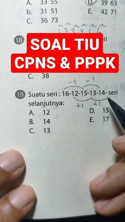 soal TIU CPNS dan PPPK #maths #math #pppk #cpns #cpns2023 #pppk2023