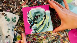 Painting A Pigeon With Acrylic