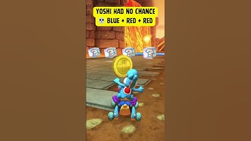 Yoshi Had No Chance 💀 Blue + Red + Red #mariokart #nintendoconsole #gaming #mariokartfails