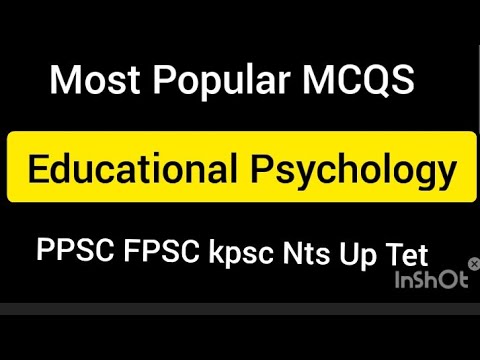 Educational Psychology in urdu   hindi  MCQS  PPSC Spsc kpsc FPSC BPSC