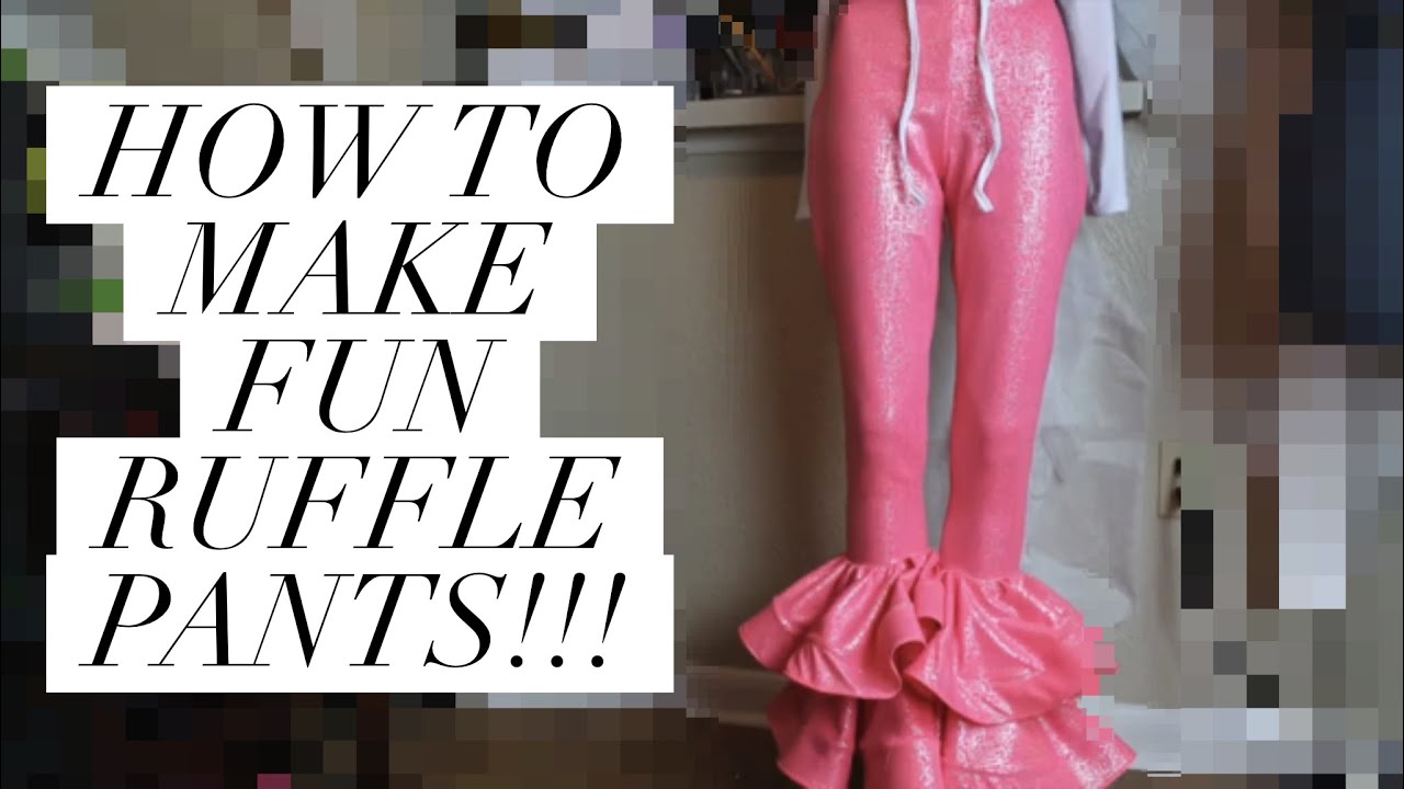 DIY // HOW TO MAKE RUFFLE BOTTOM PANTS ?! 