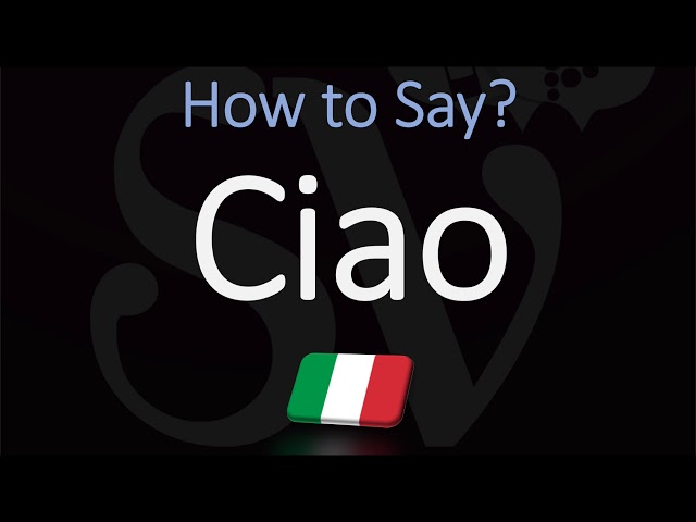 チャオイタリー　イタリア How to Pronounce Ciao? (CORRECTLY) Italian Pronunciation - YouTube