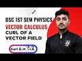 Vector Calculus | Curl of a vector field | Bsc 1st semester physics | #bscphysics #vectorcalculus