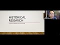Qualitative research lecture 4 historical research