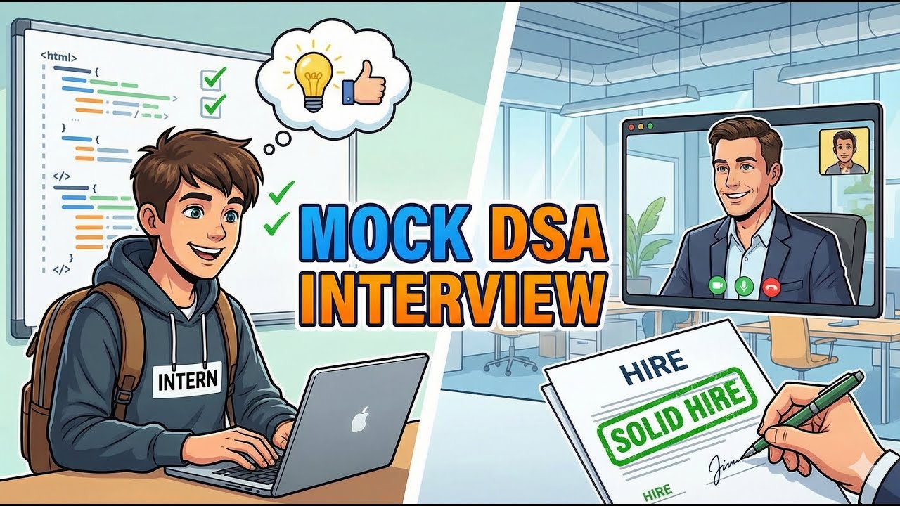 Mock FAANG DSA Interview With Intern - Medium Difficulty - Solid Hire