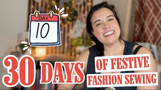 Sew a Holiday COCKTAIL DRESS | 30 Days of Festive Fashion Sewing | Day 10