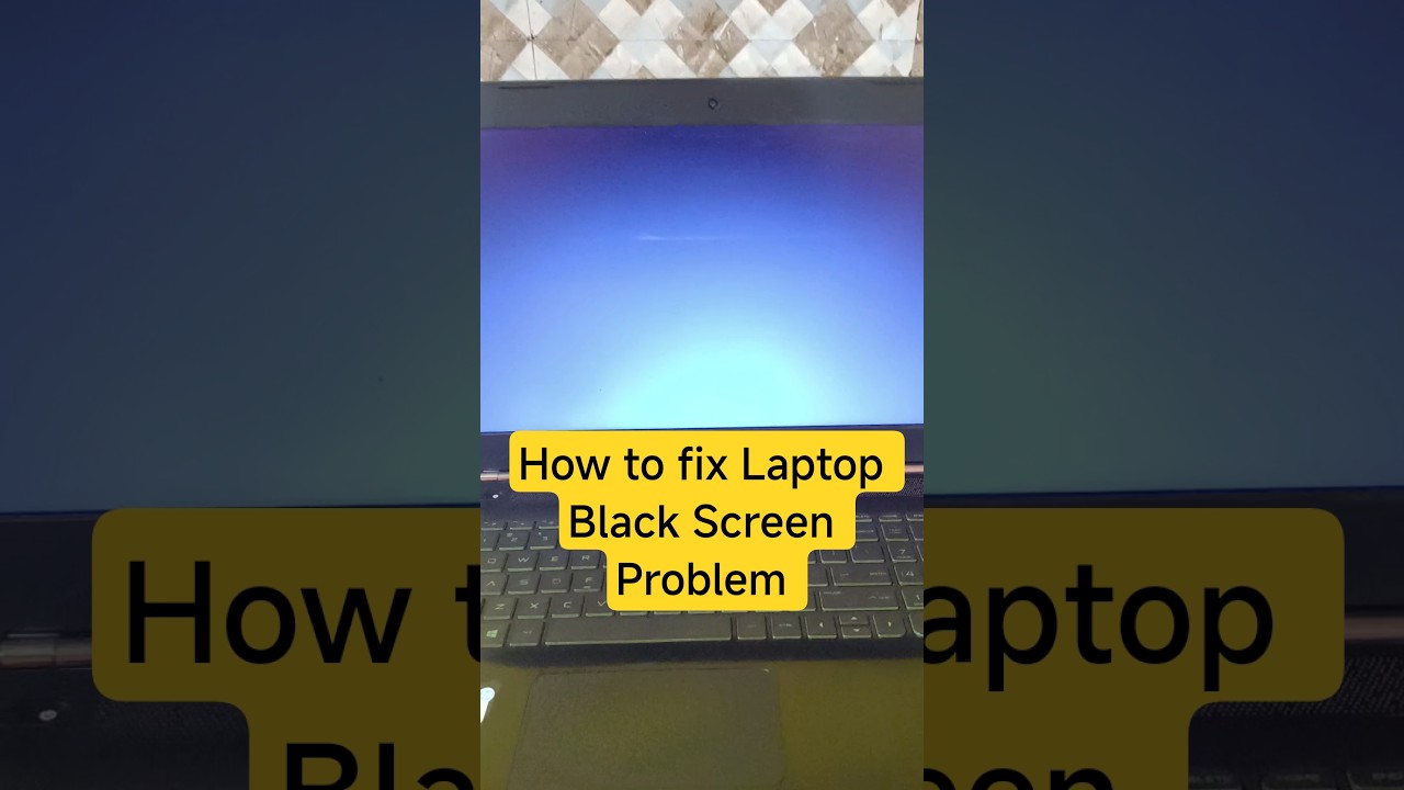 Laptop Black Screen Problem Fix 100%  