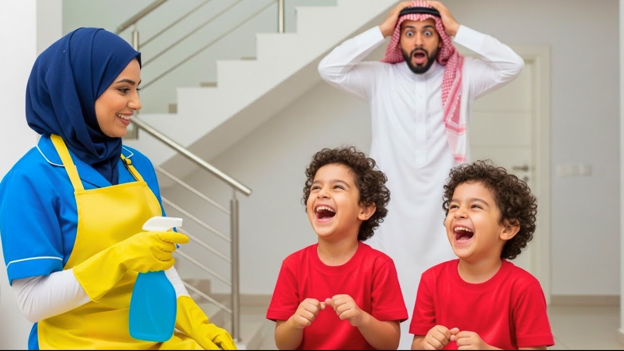 كان التوأمان أبناء المليونير عميان... حتى فعلت الخادمة الجديدة شيئًا غيّر كل شيء