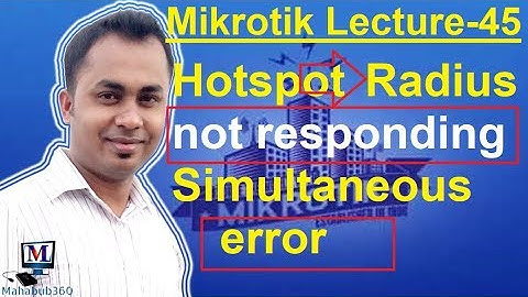 Mikrotik Lecture 45:Mikrotik Radius server Problem & Solution|Radius server is not responding