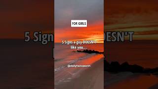 5 Signs a Guy Doesn't Like You.... #shorts #psychologyfacts #subscribe screenshot 3