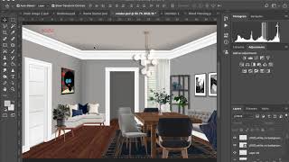 Setting up a room render in Photoshop [tutorial]