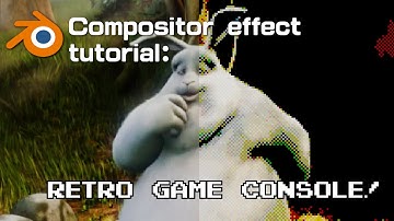 Blender Compositor effect tutorial: retro game console