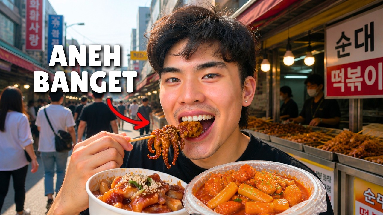 12 Jam Makan Street Food di Korea (Insta360 X5)