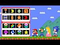 Mario and 100 CUSTOM POWER UPS in Super Mario Bros