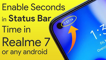 Realme 7 New Trick - Enable Seconds in Status Bar Time | Transit Tech