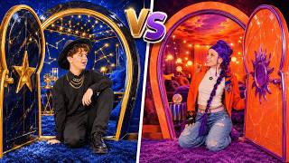 Rumi's $10 vs. Jinu's $1,000 Secret Room Challenge! 🤫🔥 DIY Ideas by 123 GO! GOLD