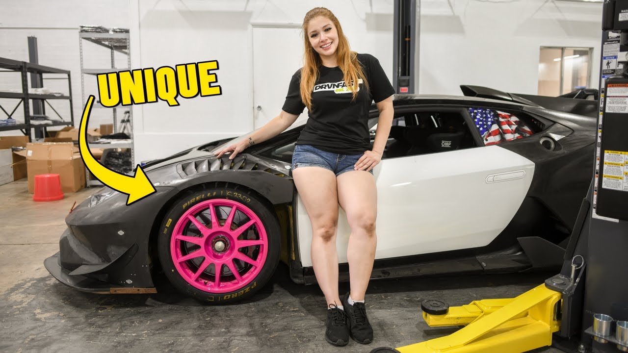 MY LAMBORGHINI HURACAN RACE CAR GETS PINK WHEELS!