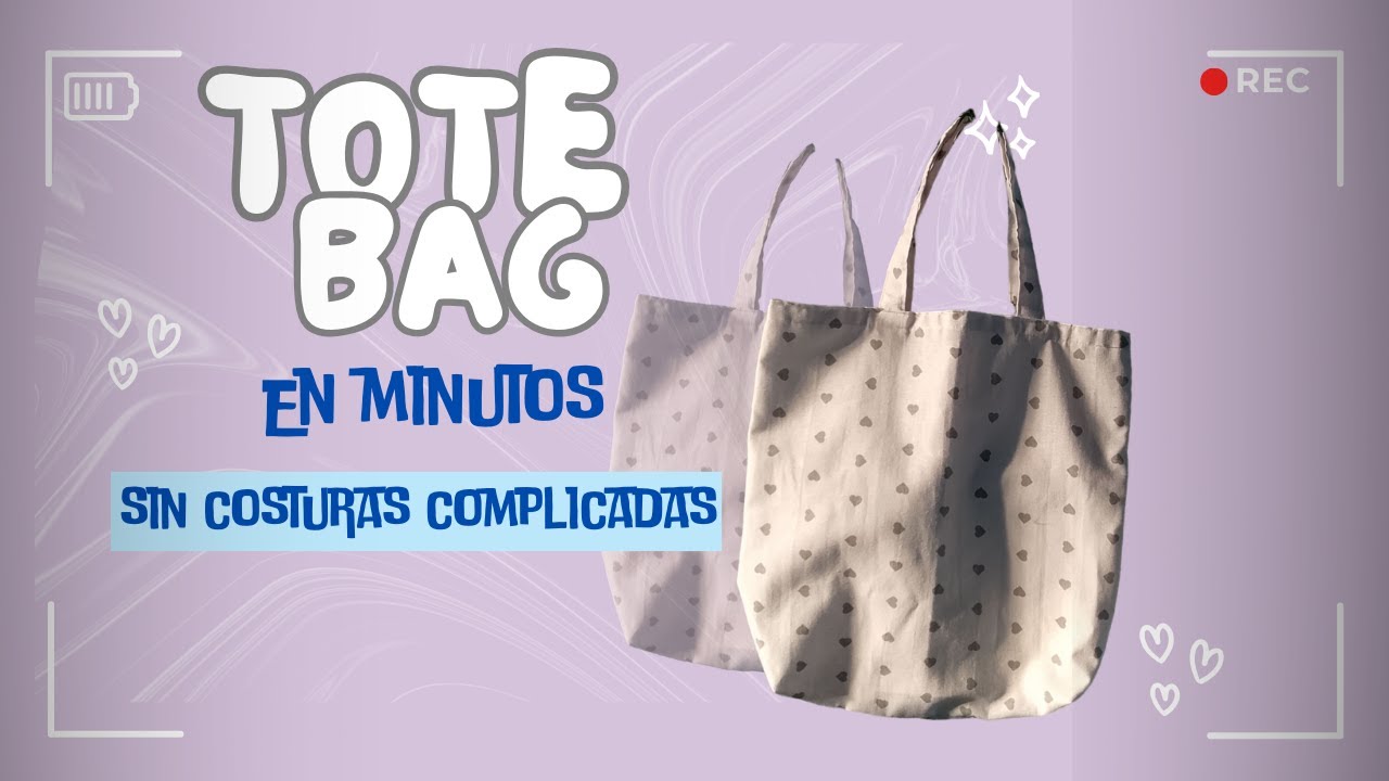 ✨"TOTE BAG FÁCIL Y RÁPIDO: Haz el tuyo en minutos ✂️👜