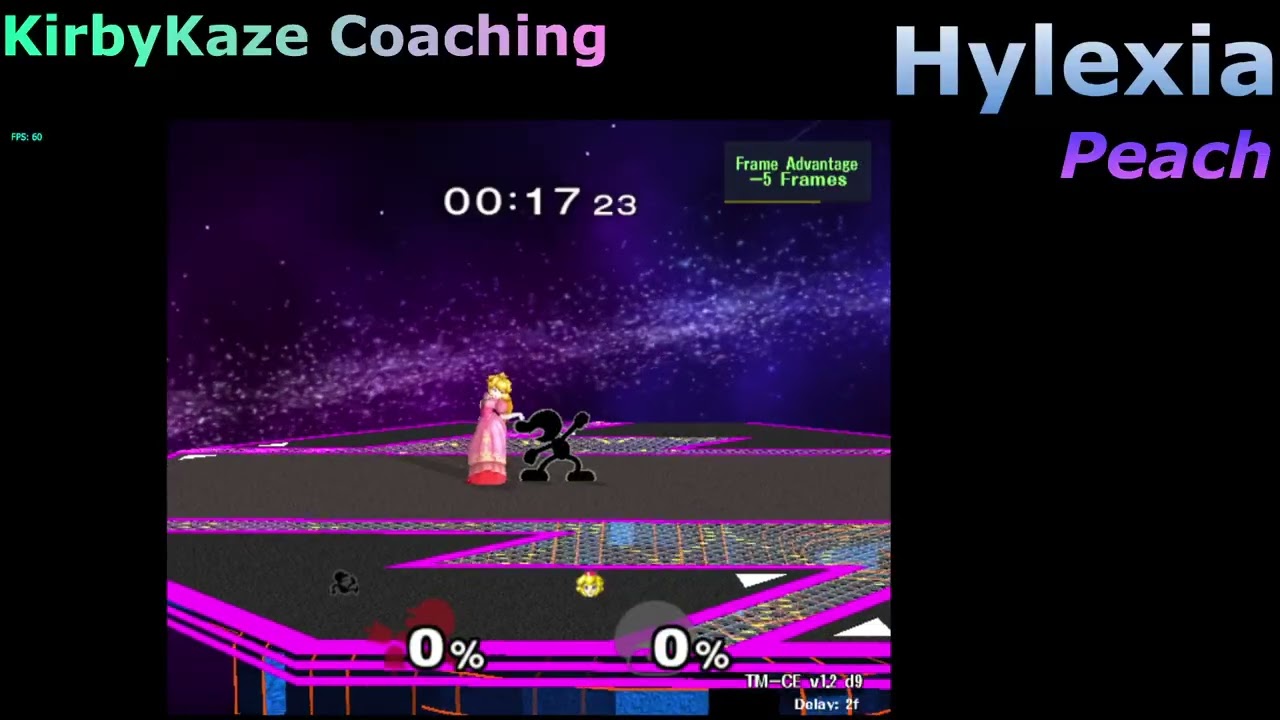 KirbyKaze Coaching with Hylexia - Peach vs Ranked! (Live Coaching)