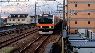 e231系mu19編成西国分寺駅にて