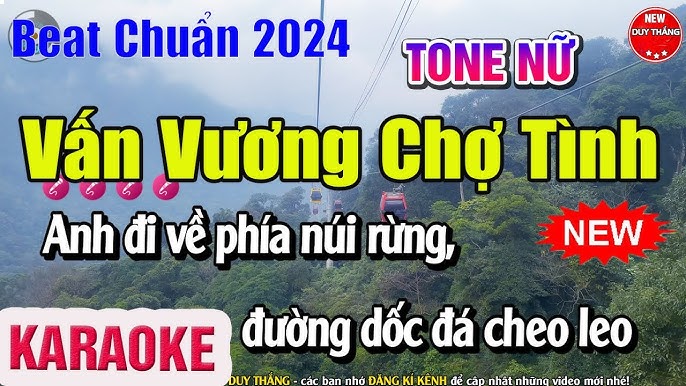 Vấn Vương Chợ Tình Karaoke Tone Nữ